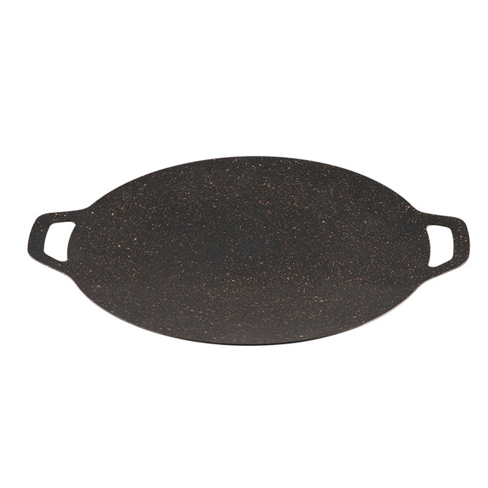 Korean Barbecue Grill Pan Round Induction Griddle Pan Camping for Stove BBQ