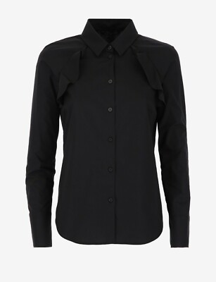 Armani Exchange SHIRT WITH RUCHES ON FRONT ARMHOLE Size XS