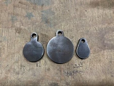 AR500 1/2" Steel Shooting Target Hanger 3pc Set 2,3,4" Surplus Blemish