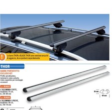 A9502+9600 BARRE PORTATUTTO THOR CORTE PER AUTO CON B.LONGITUDINALI STACCATE ALL
