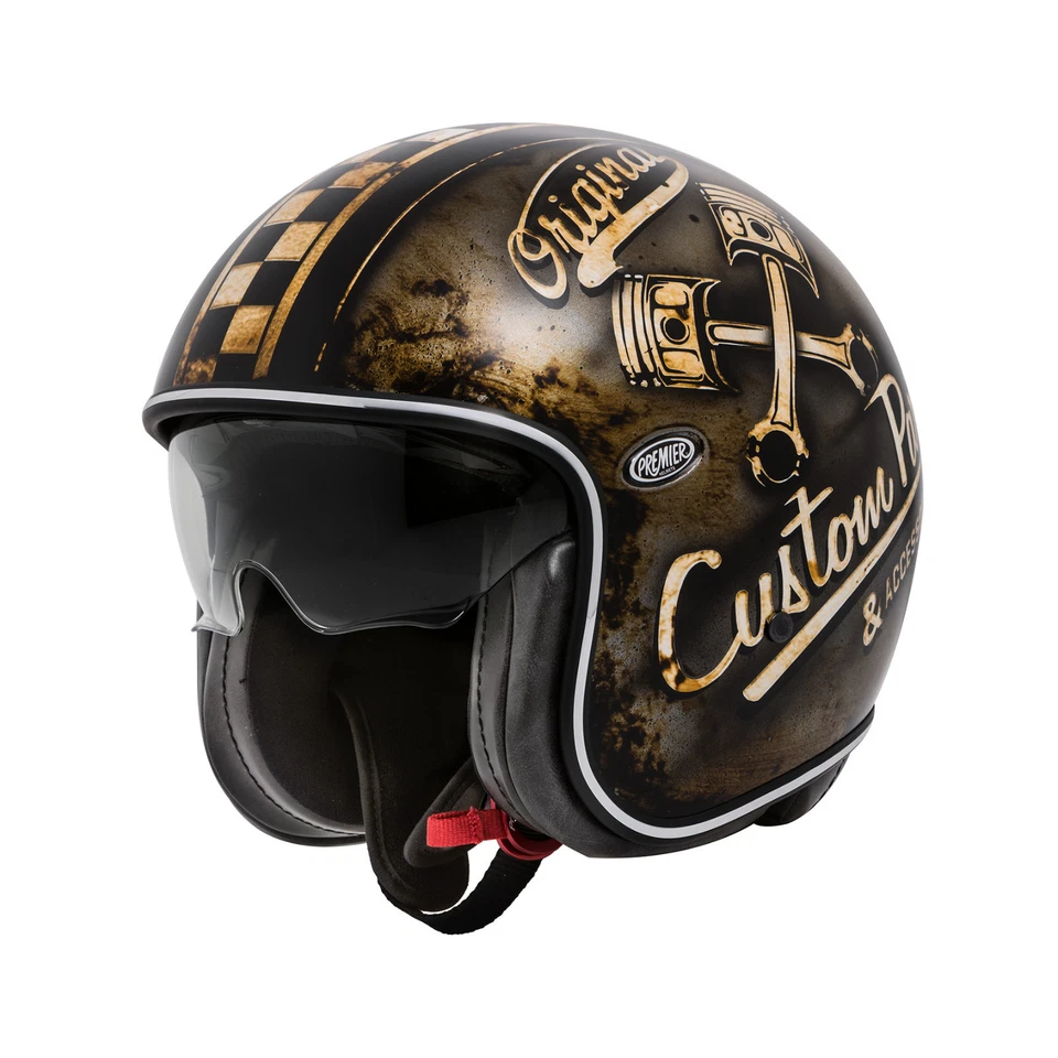 Casque Helmet Jet Vintage Evo OP9 Bm PREMIER Taille M - Photo 1/1