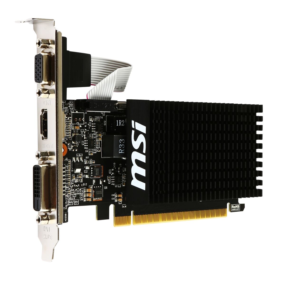 CR] MSI GeForce GT 710 1GD3H LP Graphics Card, Fanless, Low Profile  824142126356