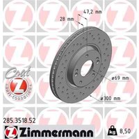 2X Zimmermann Sport Z Bremsscheibe 285.3518.52
