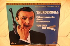 Connery Collection Thunderball/Twice/Diamonds Laserdisc LD NTSC Bond