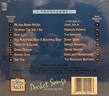 109 60'S POCKET SONGS/ JUST TRACKS KARAOKE CDG LOT MI