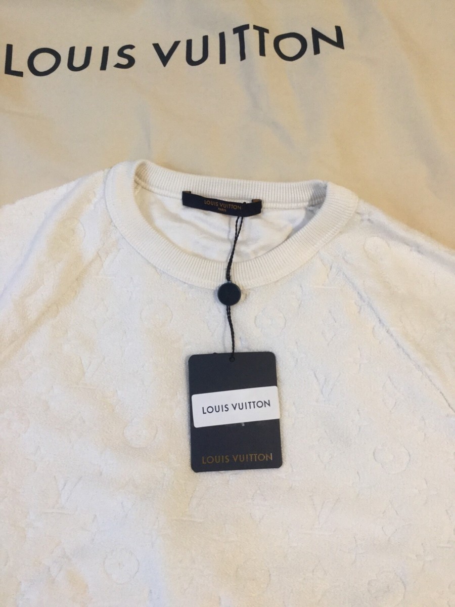 Louis Vuitton Monogram Polo White size M Maglia spugna taglia M | eBay