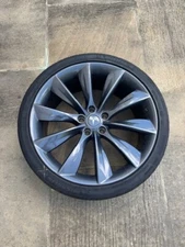 Tesla Model S OEM Design Wheel 21" 2012-2017 Charcoal Alloy Rim, Used: Full Set