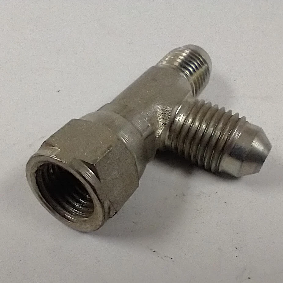 6602-04-04-04 1/4" FJIC SWIVEL TO 1/4" JIC TO 1/4" JIC TEE FITTINGS (LOT OF 6) - Image 3 of 3