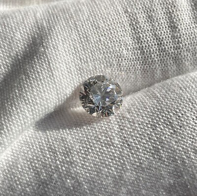 White Diamond Certified 2.15 Ct Rare Round Cut Lab Grown CVD Loose Gemstone 4JKH