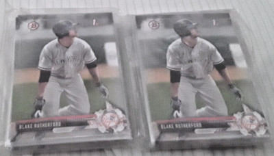 (50) BLAKE RUTHERFORD 2017 BOWMAN ROOKIE RC YANKEES | eBay