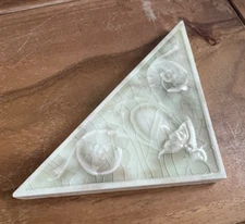 United States Encaustic Tile Company Tile Triangle Shape Decor Tile c late 1800