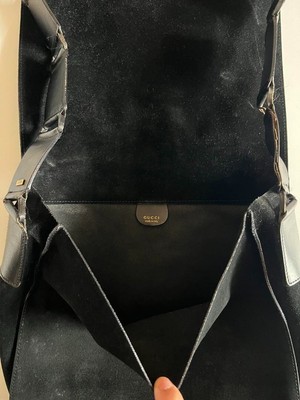 GUCCI SS1997 Leather Shoulder Bag Black | eBay 