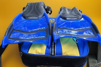 U.S. Divers Scuba Diving Fins Snorkeling Scuba Padi Hydroflex Adjustable w/ Bag
