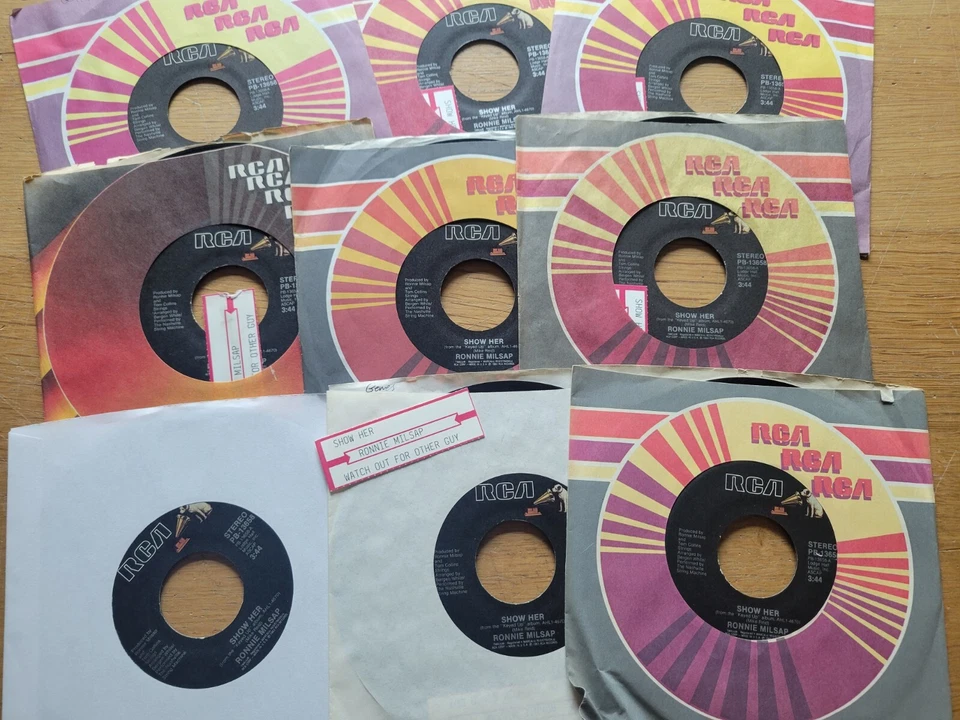 RONNIE MILSAP Job Lot 68 COUNTRY POP 7" 45rpm Still Losing You Inside Show Her - Image 4 of 4