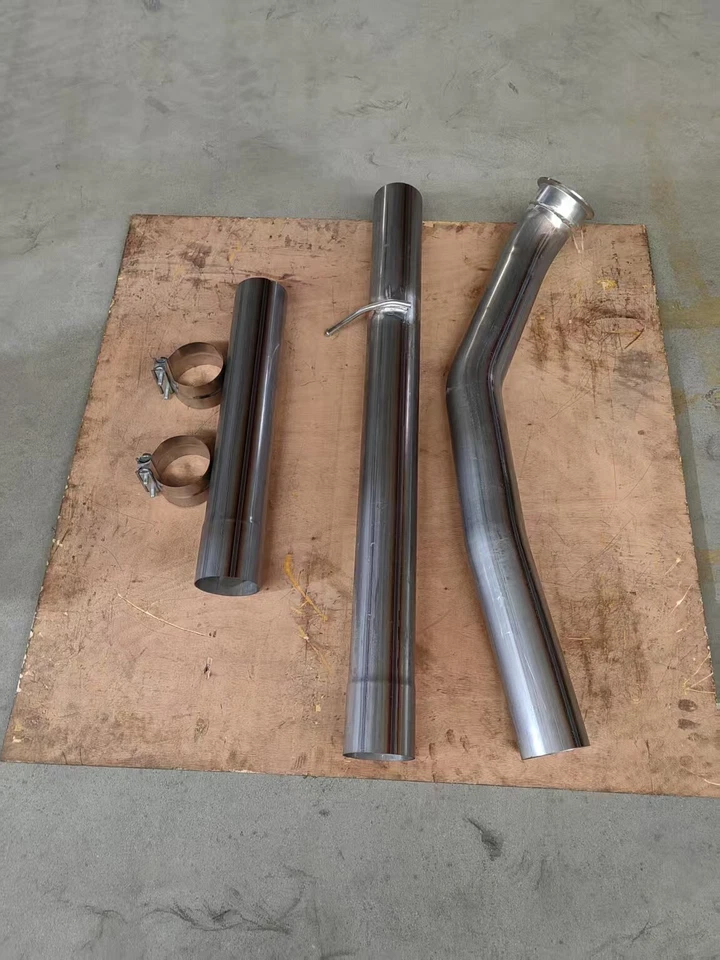 For 2007-2012 Ram 2500 3500 Cummins 6.7L I6 Turbo Back Diesel Exhaust 4 Pipe D - Image 2 of 2