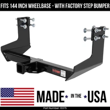 For 14-22 Mercedes Sprinter 3500 Trailer Hitch Fit 144" WB step bmpr Curt 5K 2"