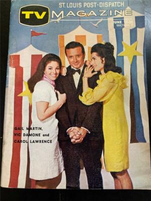 St. Louis Dispatch TV magazine June 18 1967~Vic Damone~Gail Martin~