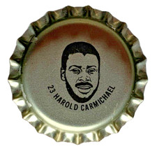 1981 Coke Caps Harold Carmichael #23 Sugar Free Tab Bottle Cap Aluminum Soda Pop