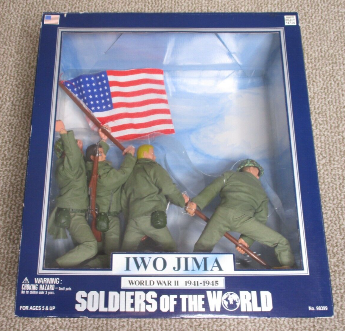 ミリタリーフィギュア　IWO JIMA Soldierof theWorld 1998 Soldiers of the World WWII US Army Iwo Jima Action Figure Set