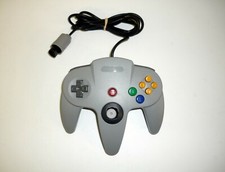 Tight Gray Wired Joystick Controller For Nintendo 64 Console