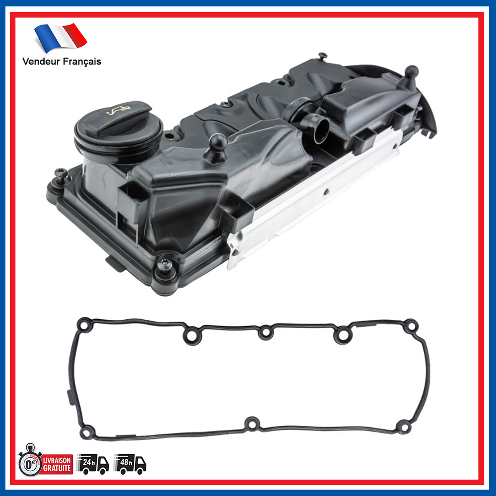 Cache Soupape Couvre Culasse ROOMSTER RAPID YETI CADDY 1.6 TDI Référence 03L103469H