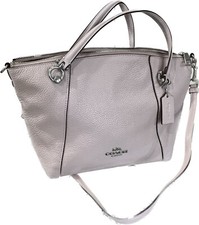 New COACH C6229 Kacey Satchel Bag Refined Pebble Leather Ice Pink Purse Tote