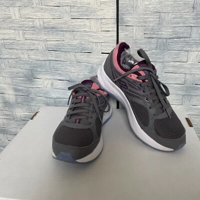 Saucony Cohesion 15 Womens Size 7.5 Running Shoes Gray Pink Blue S1062823