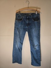 Carhartt Size 32x28 Women's Bootcut Jeans Relaxed Fit Jeans Dark Wash Workwear