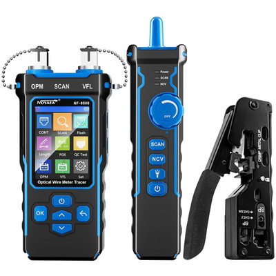 NF-8508 Network Cable Tester Kit with RJ45 Crimp Tool, Ethernet Cable Tester wit