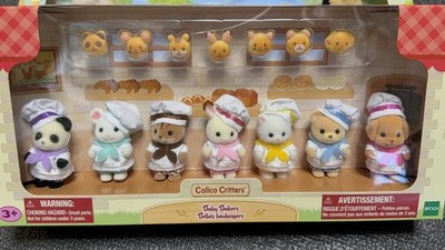 Sylvanian Families Baby Bakery Set 7 Figures with Bread   - NEW_USA   seller