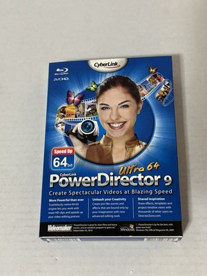 Used Cyberlink Ultra 64 Power Director 9 Blu-Ray Disc Videomaker 884799000805