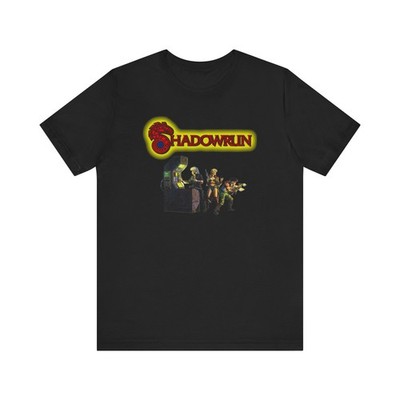 Shadowrun Sega Genesis 90s Retro Cover Art Unisex Jersey Short Sleeve Tee