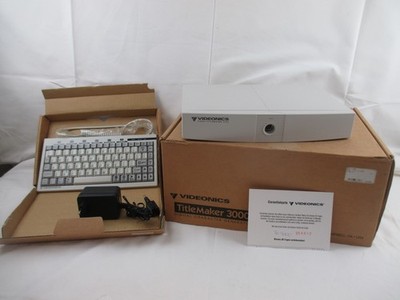 Videonics TitleMaker 3000 Titelgenerator 90er Jahre in OVP (10) für VHS