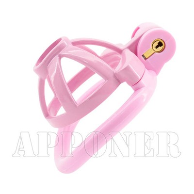 Male Chastity Cage Sissy Femboy beginner flat chastity cage belt Cage lock Rings