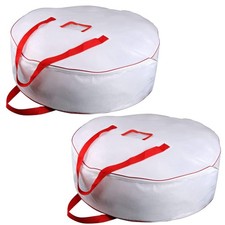 Christmas Wreath Storage Bag 25inch -Large Christmas Wreath Storage Container...