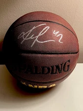 Kevin Love Cavs Timberwolves Autographed Signed Spalding NBA Basketball COA/PSA
