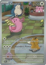 Lightly Played, English Pokemon Holo Chansey - 187/167 - Illustration Rare SV -