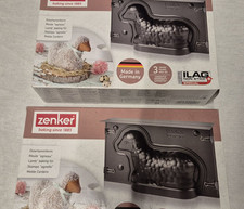 2 x Zenker Baking Pan EASTER Motif Lamb EASTER LAMB Baking Pan 700ml. 15 x 23.5 Jaws