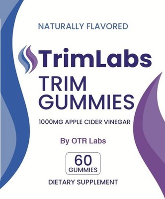 Trim Labs Trim Gummies Apple Cider Vinegar 60 Naturally Flavored Gummies