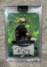 2024 Wild Card 5 Draw Stacked Deck Auto Robby Snelling Green Cross Hatch Foil /3