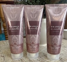 NEW Bath Body Works WRAPPED IN VANILLA Body Cream 3 Pack