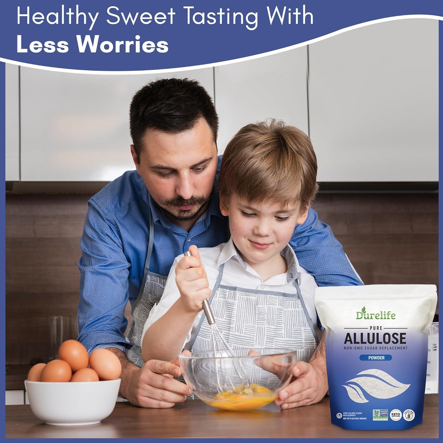 Durelife Allulose sweetener, 1 lb 100% Pure No 16 Ounce (Pack of 1) 