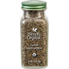 Simply Organic Ground Black Pepper 2.31 Ounce Bold Flavor for Cooking
