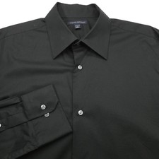 Banana Republic Button Dress Shirt -L- Black Stretch -16.5 34/35- soft luxury