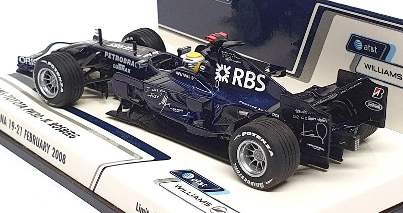 Minichamps 1/43 Scale 400 080207 - F1 Williams Toyota FW30 Test Barcelona 2008 - Image 2 of 4