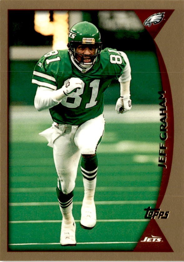 1998 Jeff Graham Topps New York Jets Football Card 