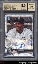 2018 Bowman Chrome Atomic Refractor Luis Robert 63/100 ROOKIE 1st AUTO BGS 9.5