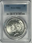 1926  PEACE DOLLAR PCGS MS 64 / SHARP WHITE COIN