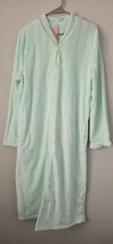 Secret Treasures Plush Robe House Coat Large 12-14 Green Cozy Soft Lounge NWT