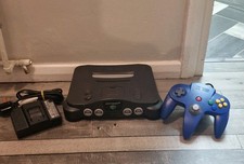 Nintendo 64 Console - Tested! With Official Blue Controller & Power Supply!